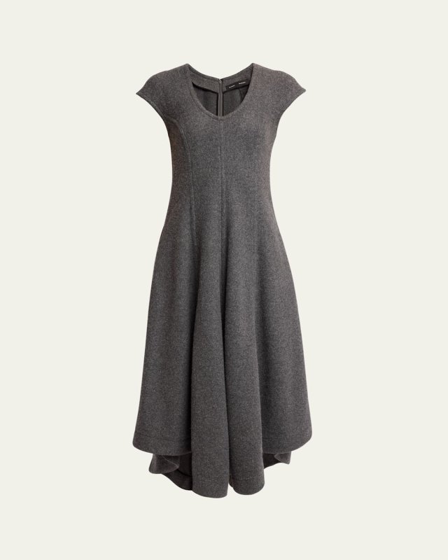 Delilah Wool Jersey Midi Dress